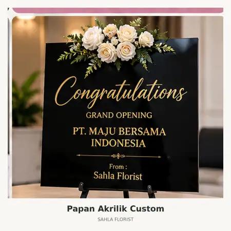 Papan Bunga Akrilik Seruyan